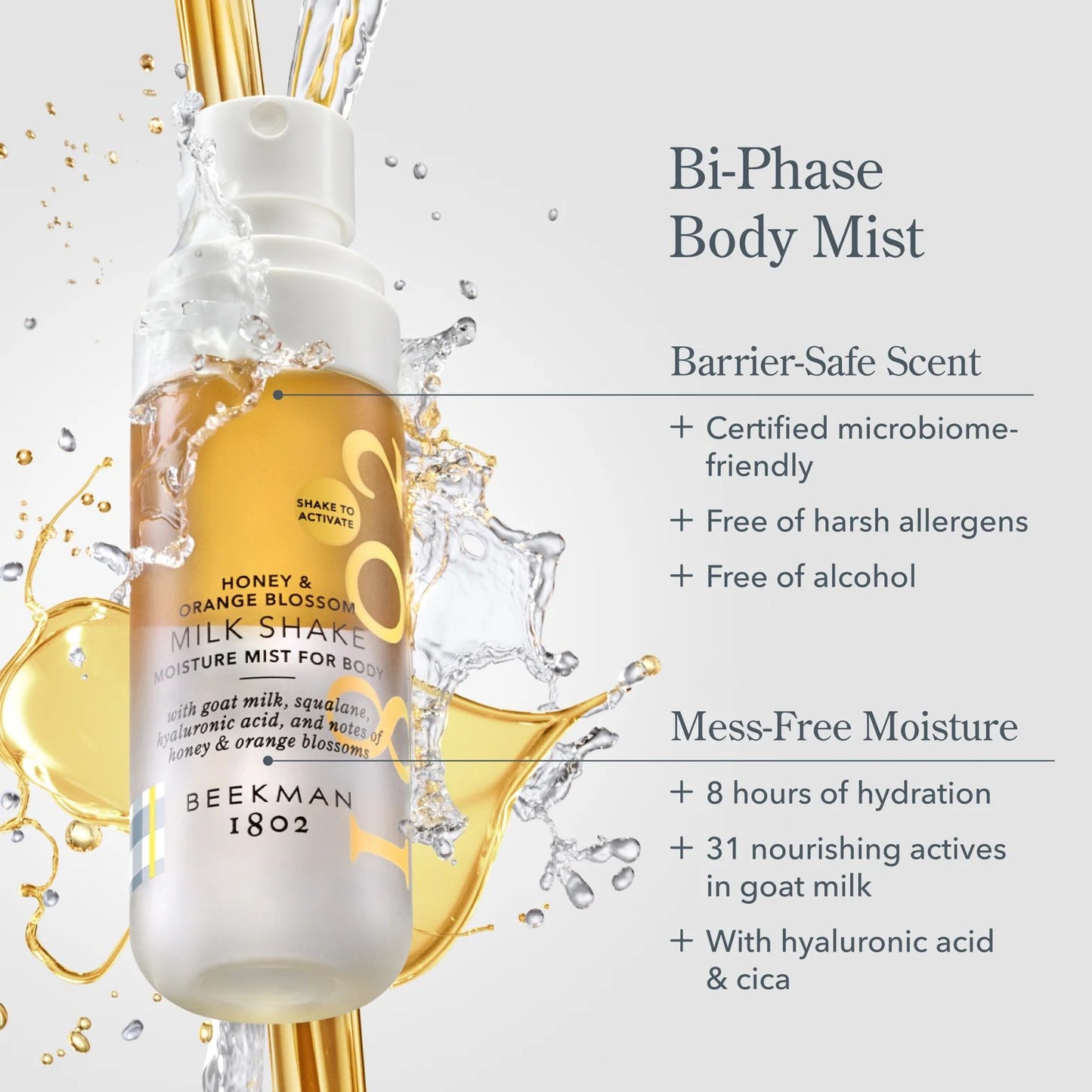 Milk Shake Moisture Mist For Body - Honey + Orange Blossom