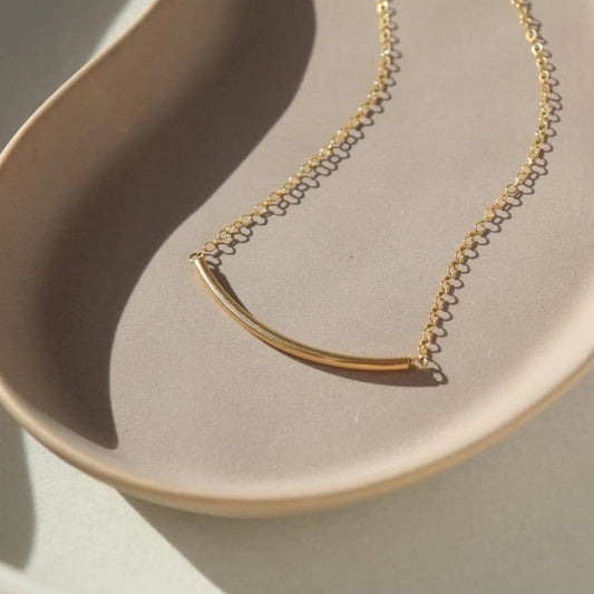 Minimal Bar Necklace - Gold Fill
