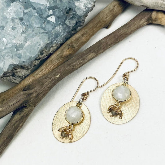 ‘Moonstone Joy’ Earrings