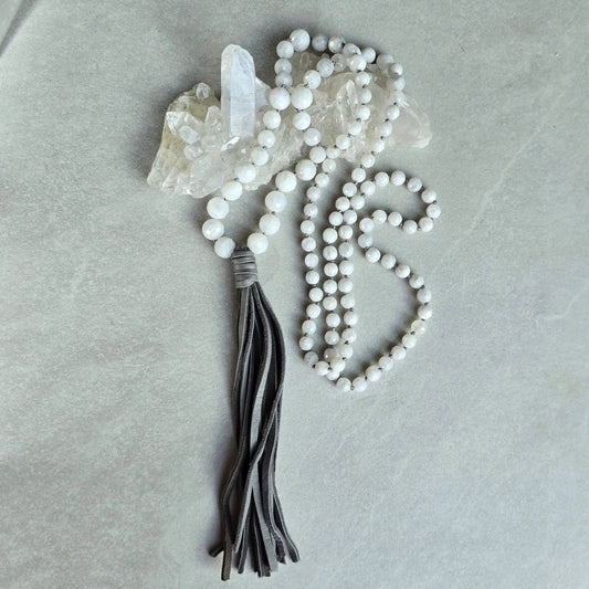 Mala Necklace - Moonstone