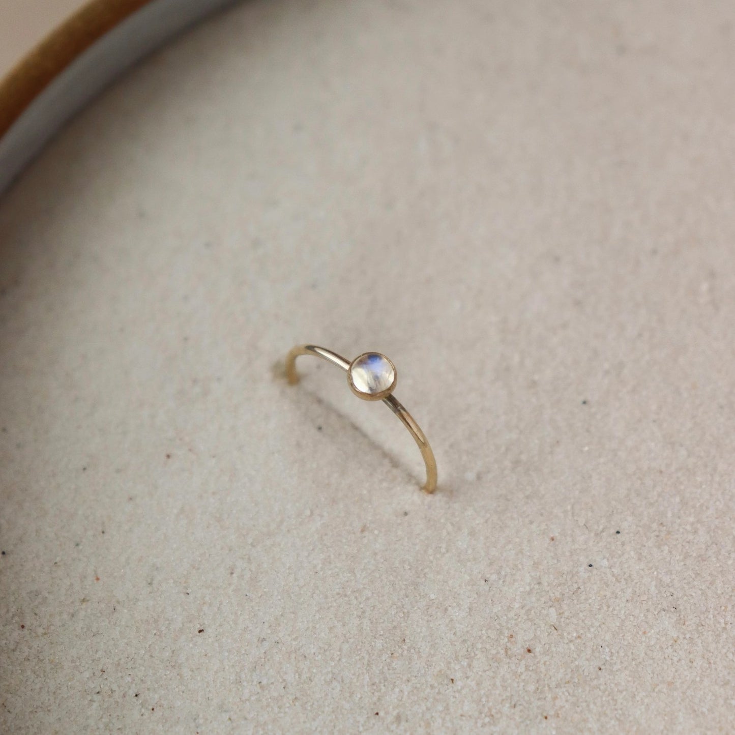 Moonstone Stacking Ring (Select Material)