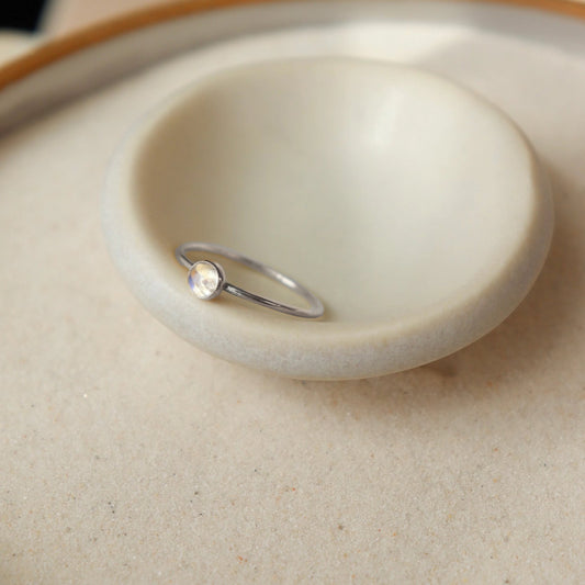 Moonstone Stacking Ring (Select Material)