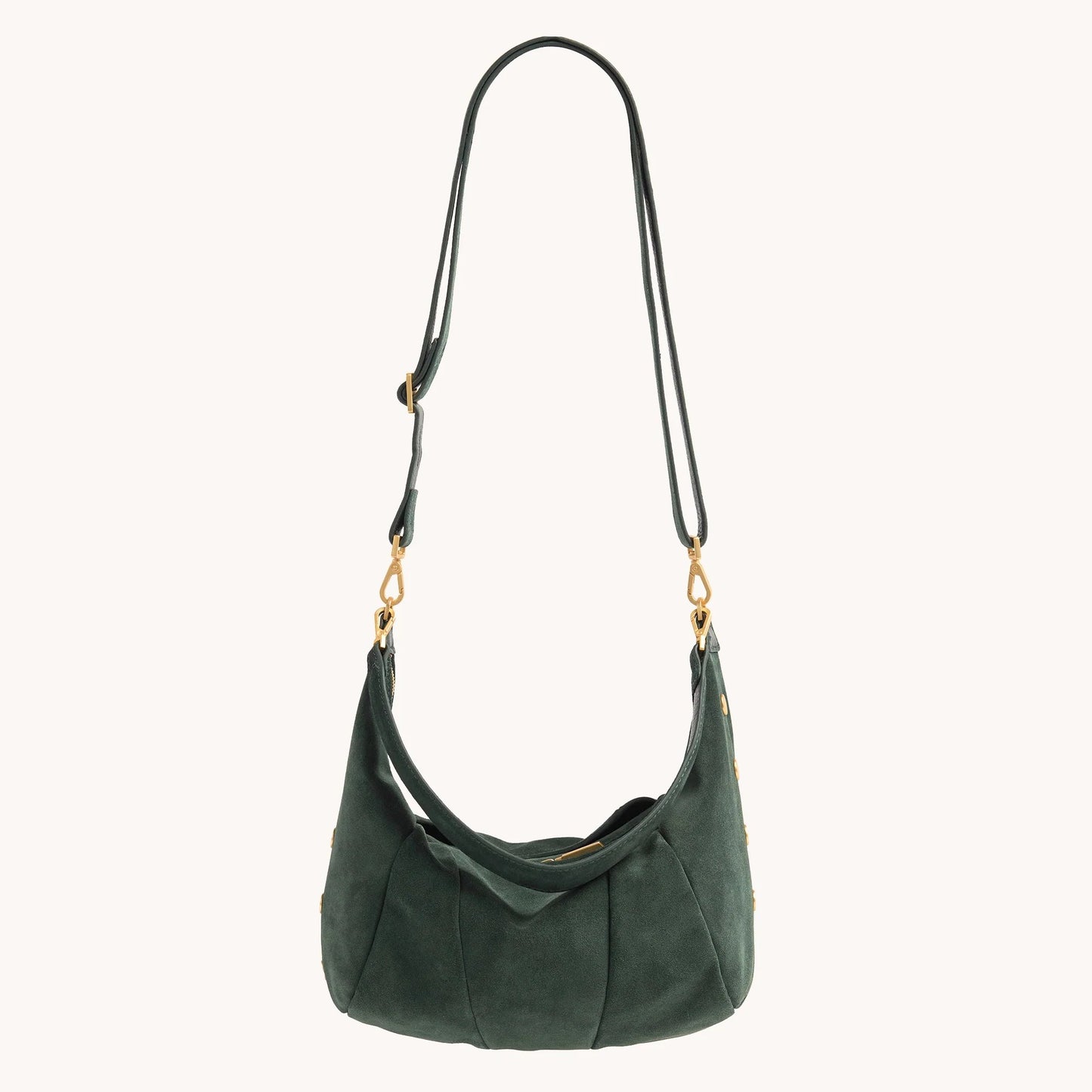 Hammitt Morgan Crossbody Bag - LIMITED EDITION Green Room Suede/Brushed Gold