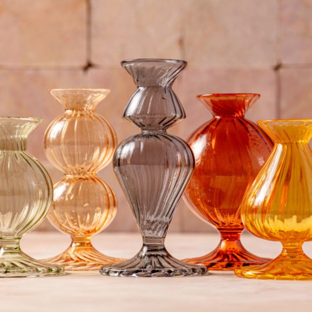 Nalia Glass Budvase - Amaranth