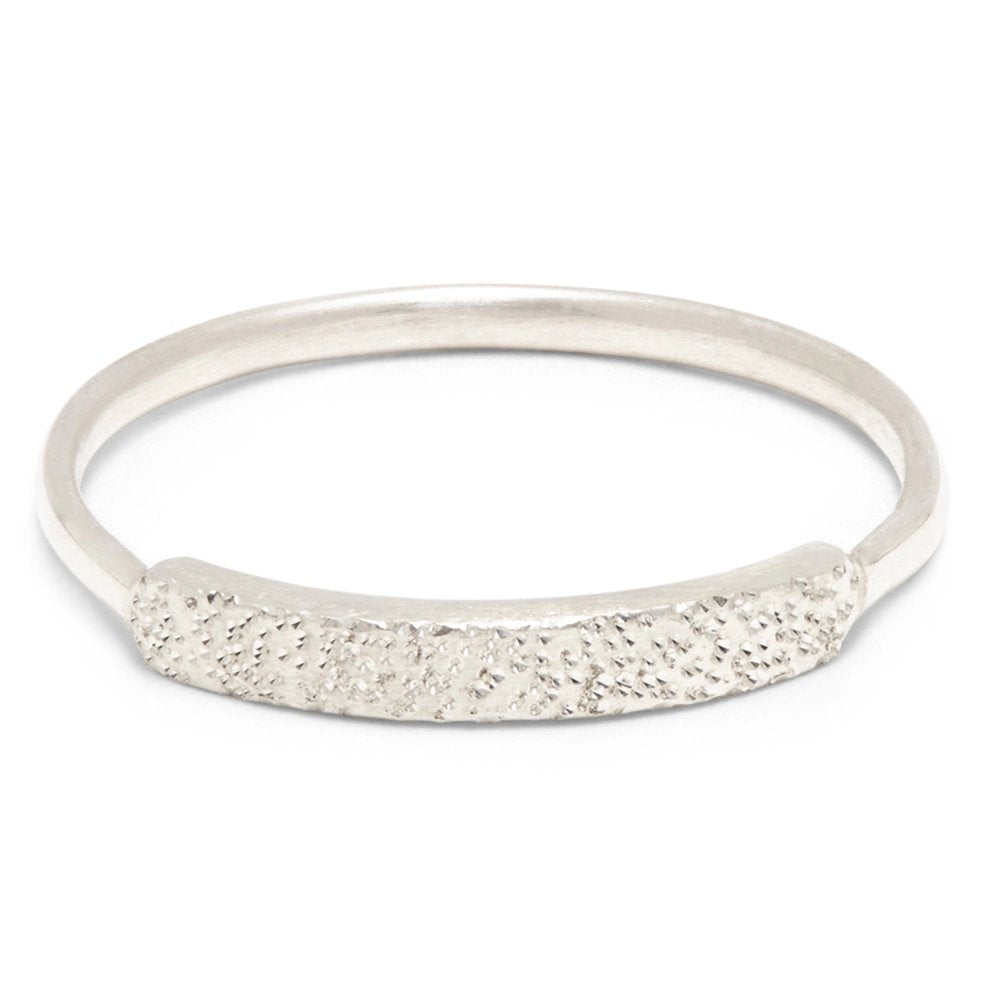 Diamond Dusted Narrow Stacking Ring (Select Size + Material)