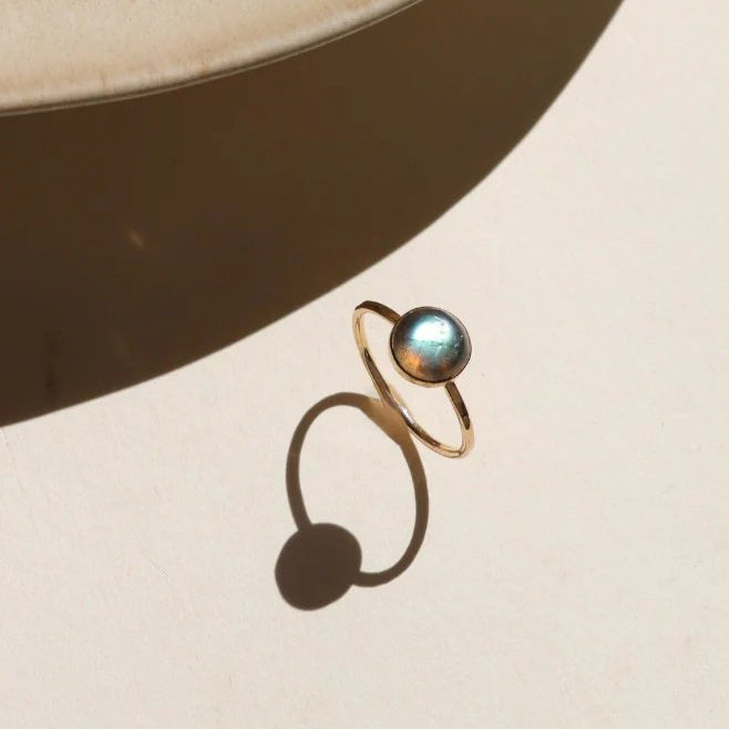 Labradorite ‘Origin’ Ring - Gold Fill