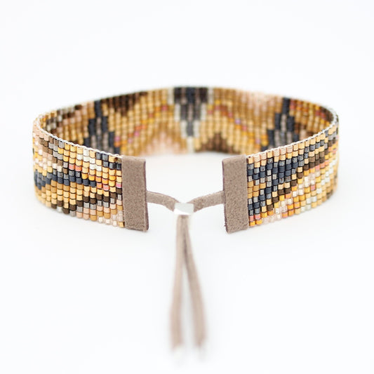 Oro Handwoven Beaded Bracelet