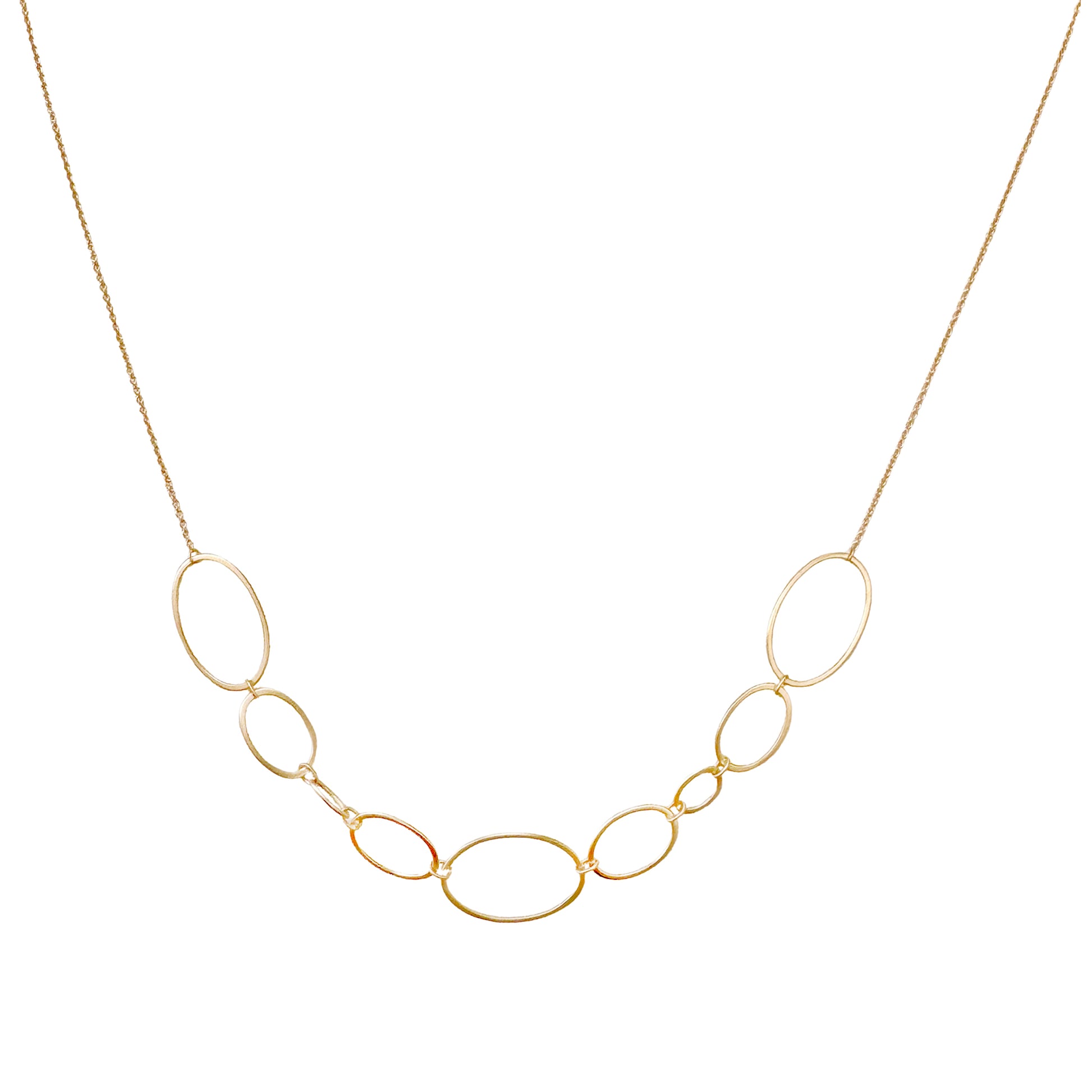 14k Gold ‘Oval Galaxy’ Necklace