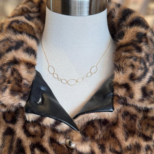 14k Gold ‘Oval Galaxy’ Necklace