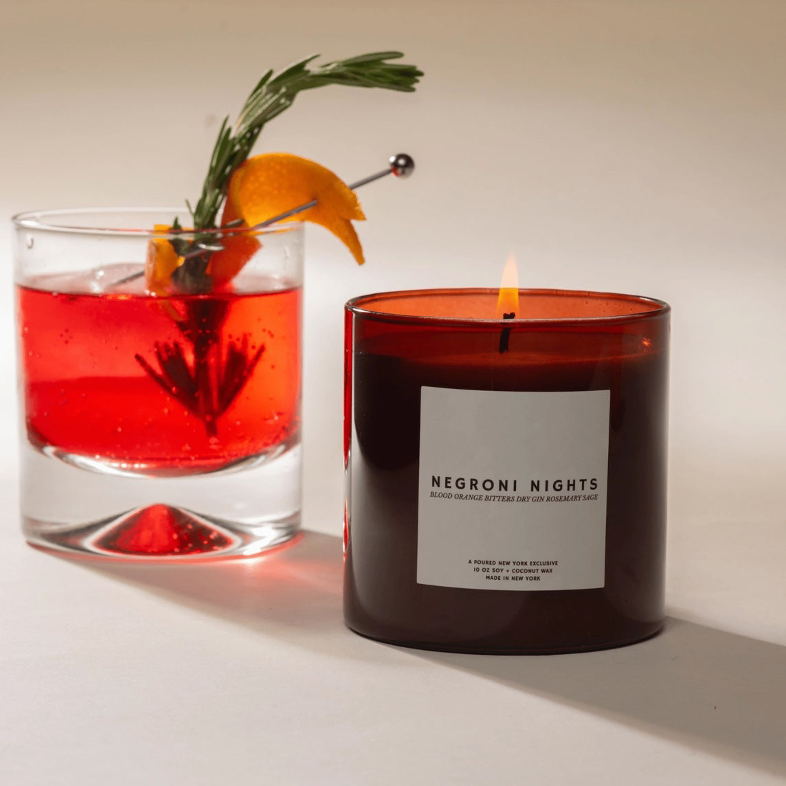 Negroni Nights 10 oz. Soy Coconut Wax Candle
