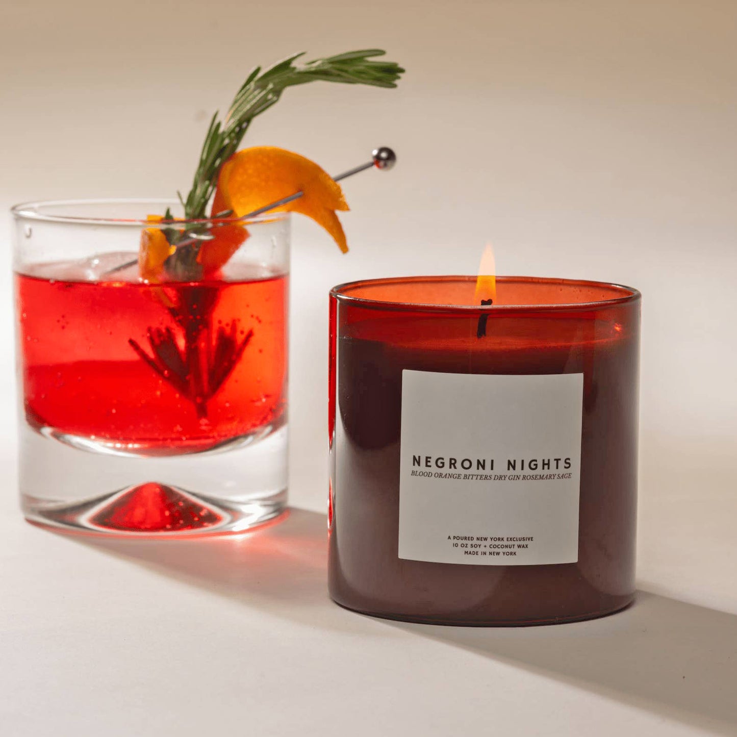 Negroni Nights 10 oz. Soy Coconut Wax Candle