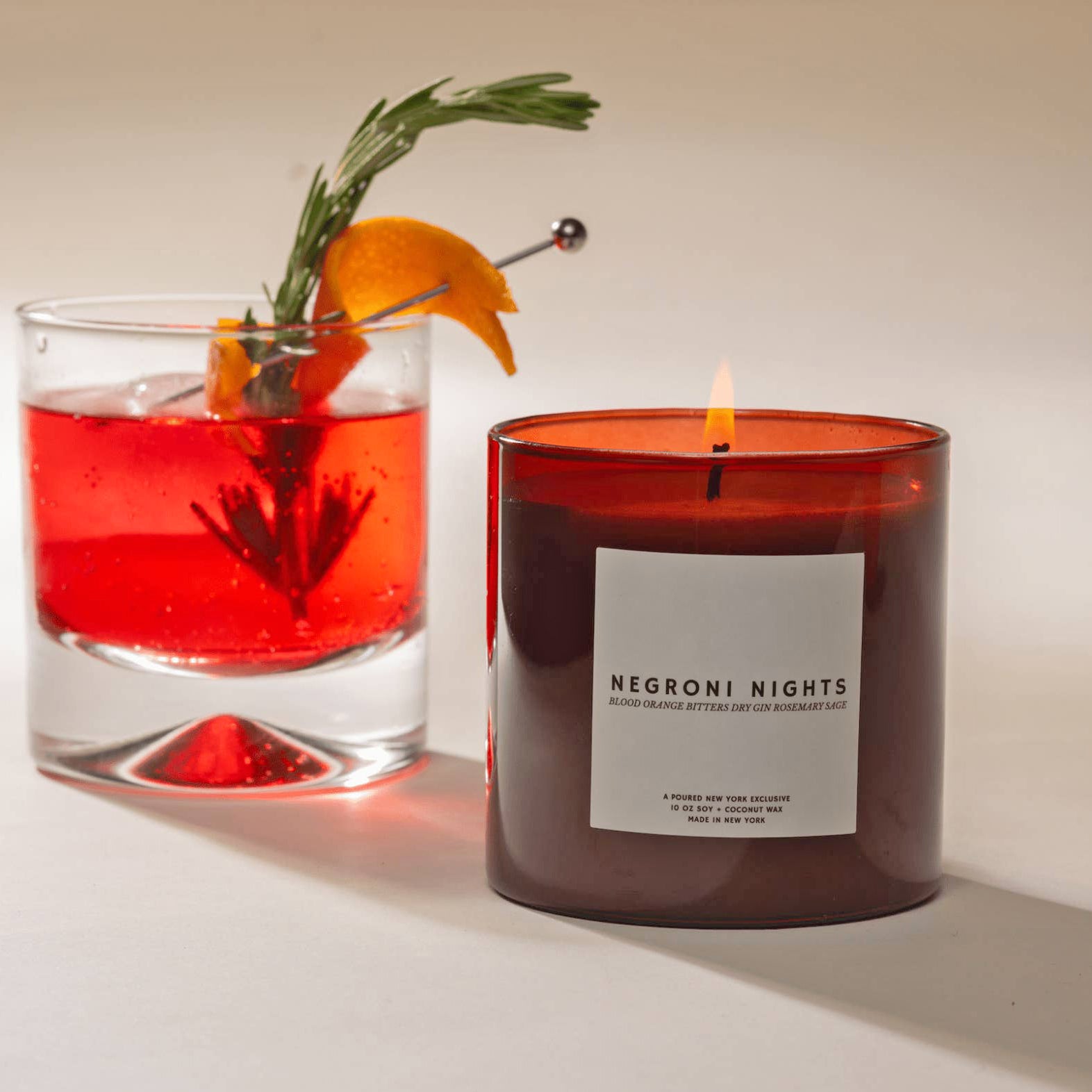 Negroni Nights 10 oz. Soy Coconut Wax Candle