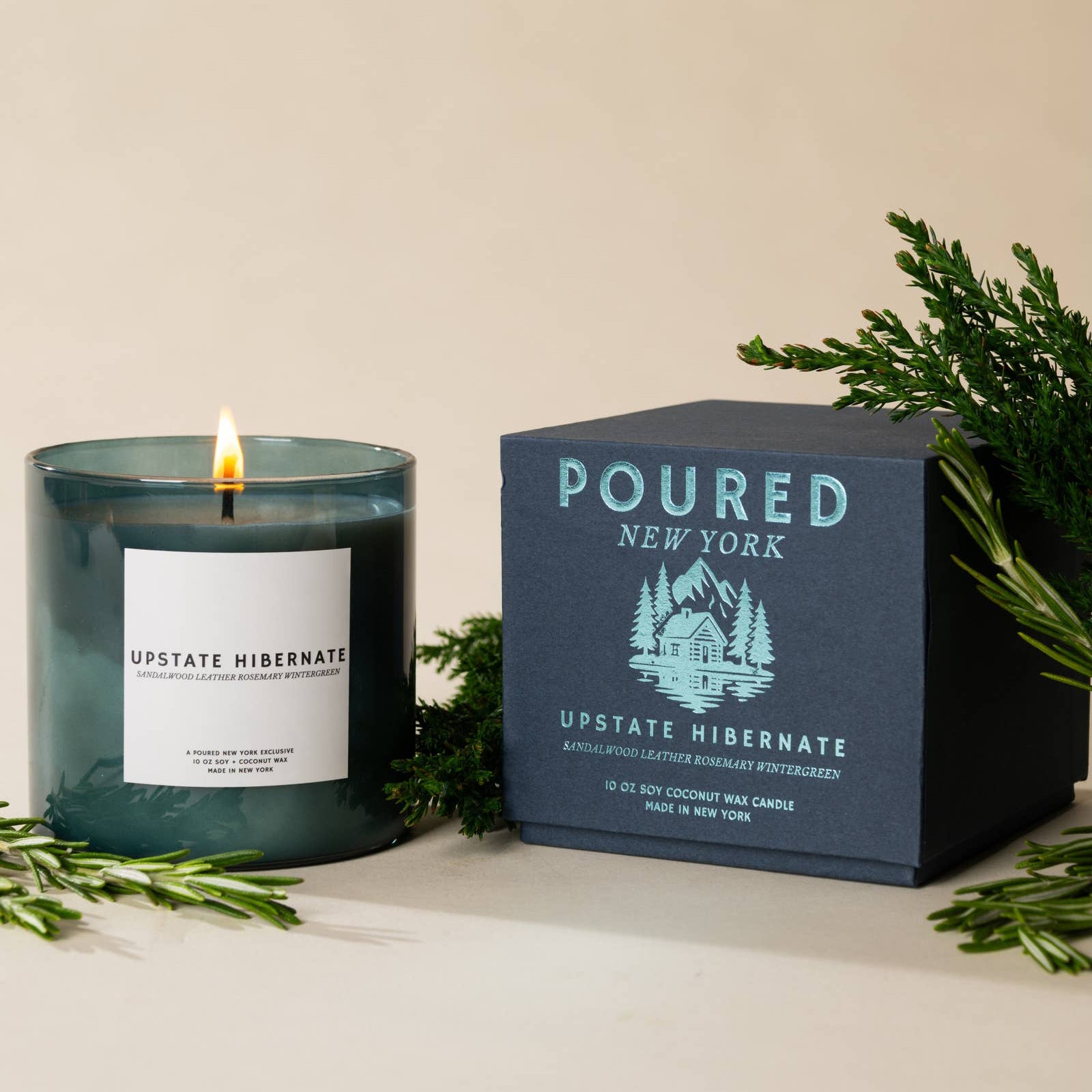 Upstate Hibernate 10 oz. Soy Coconut Wax Candle