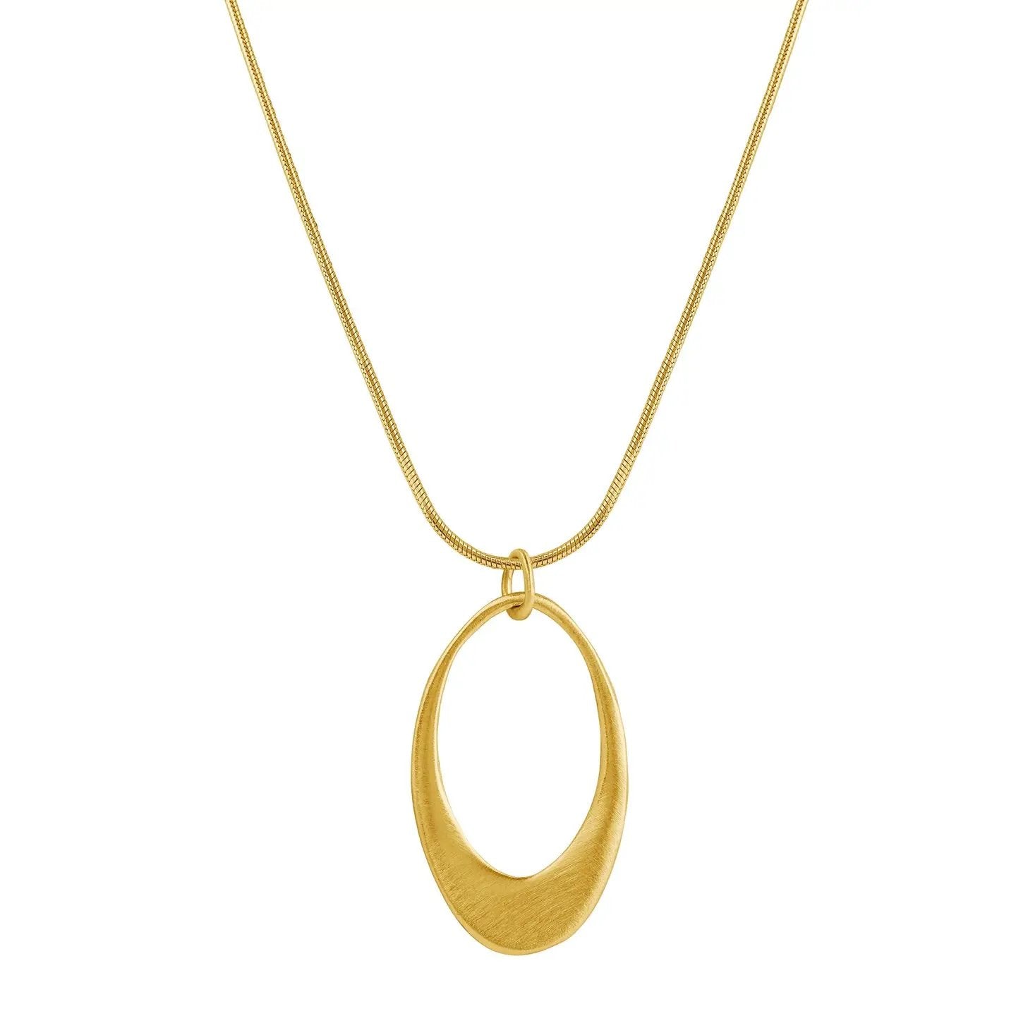Large Open Oval Necklace
