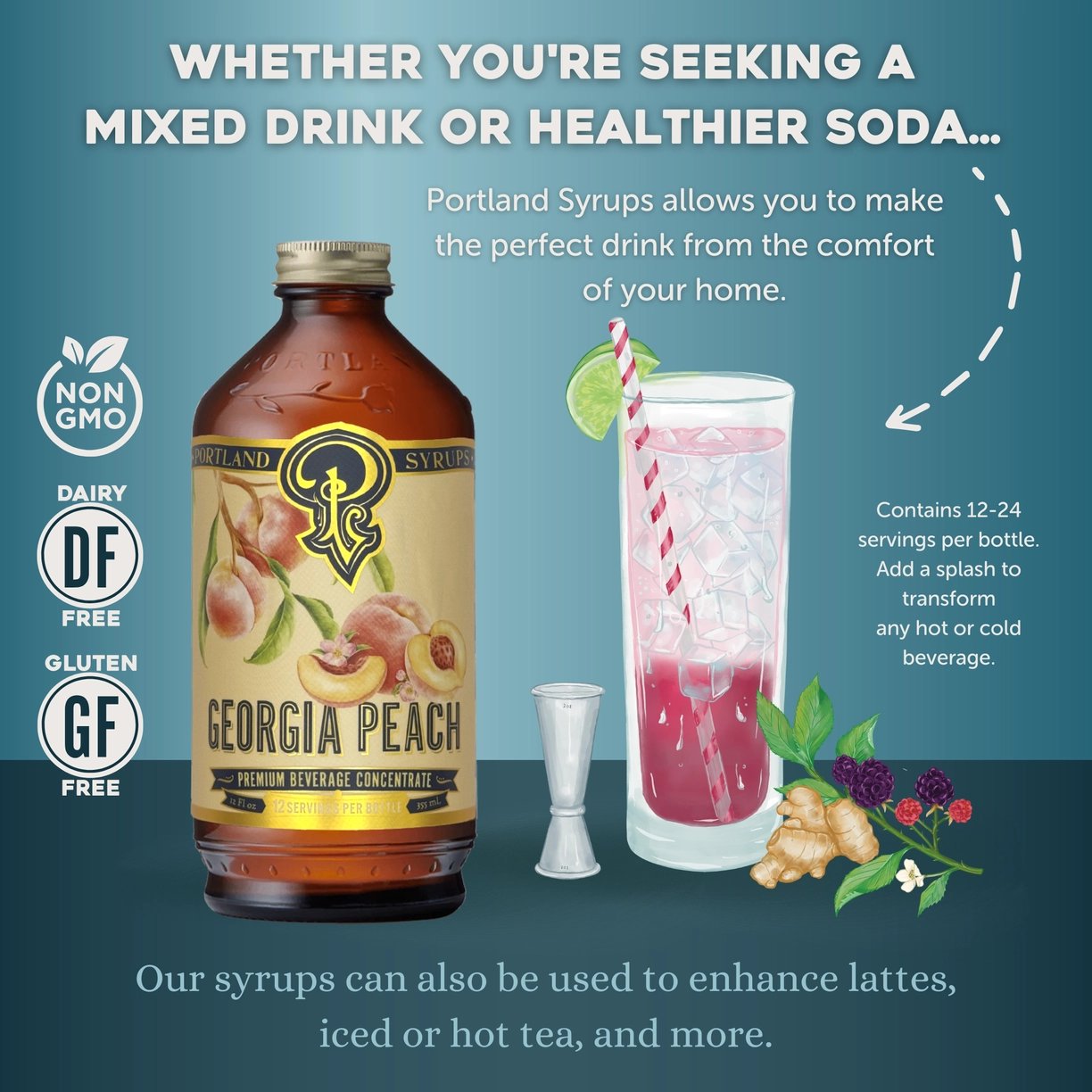 Georgia Peach Infusion Syrup - 12 oz.