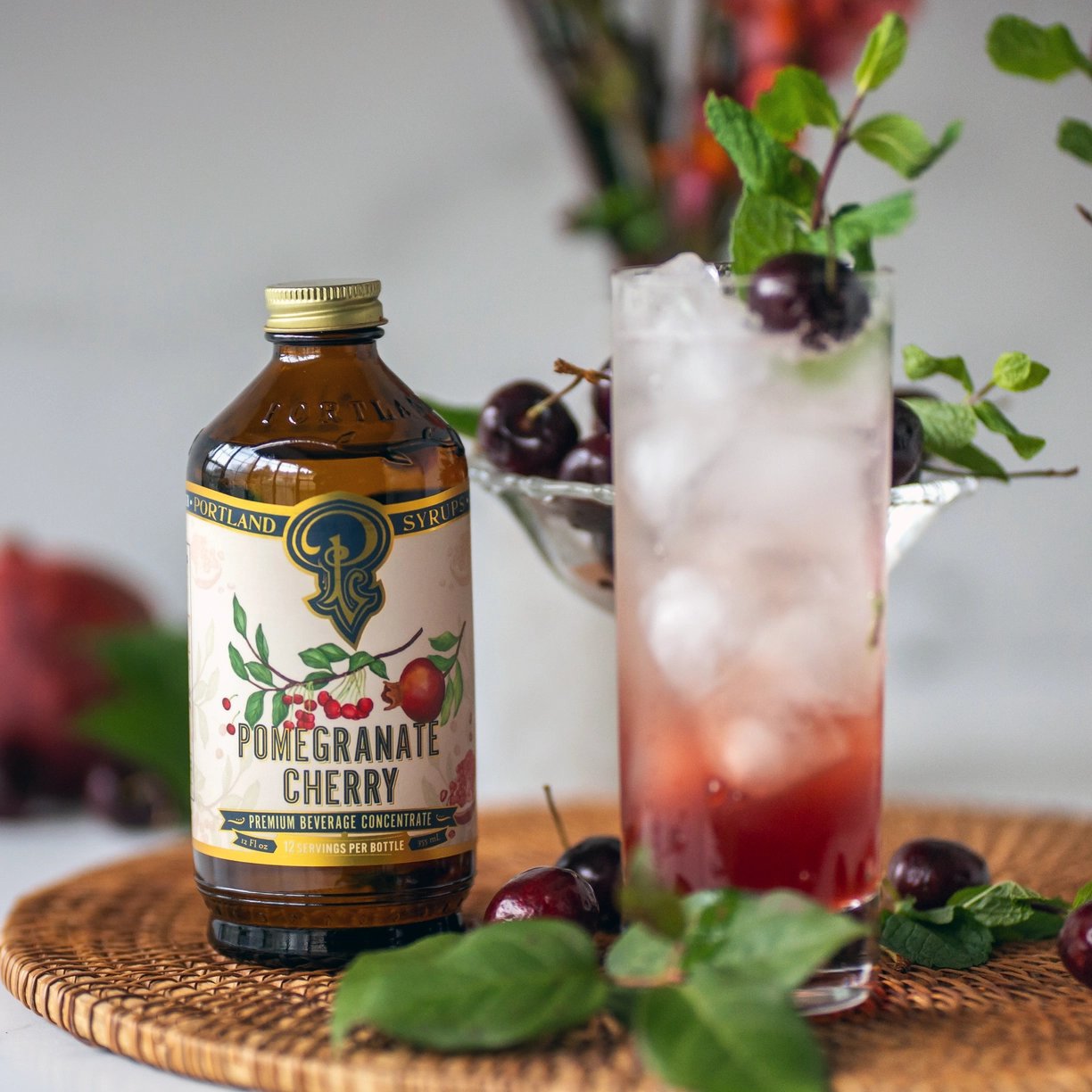 Pomegranate Cherry Infusion Syrup - 12 oz.