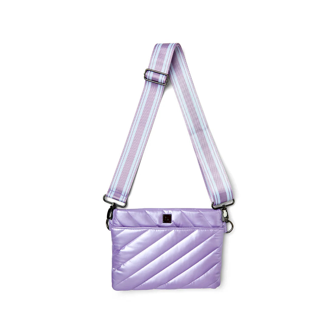 Quilted Covertible 'Diagonal Bum Bag 2.0' Waist/Crossbody Bag - Pearl Lavender