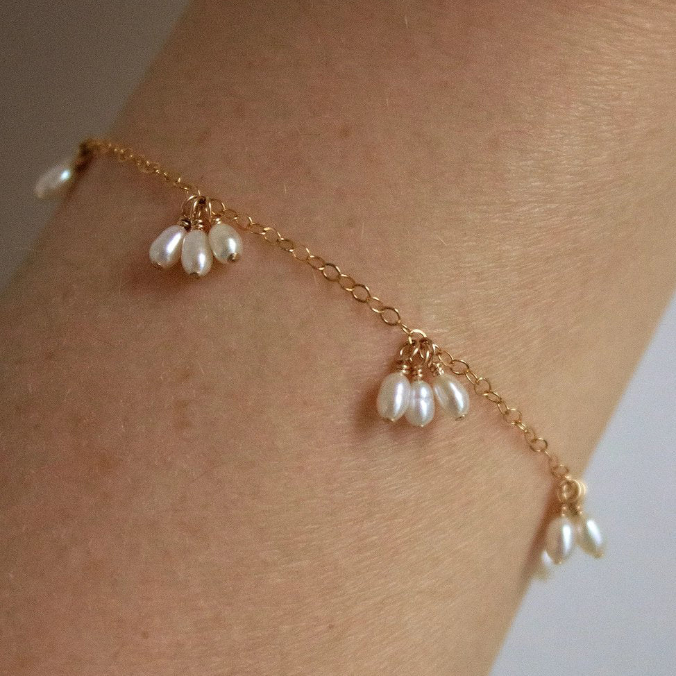 Pearl Trio Droplets Bracelet