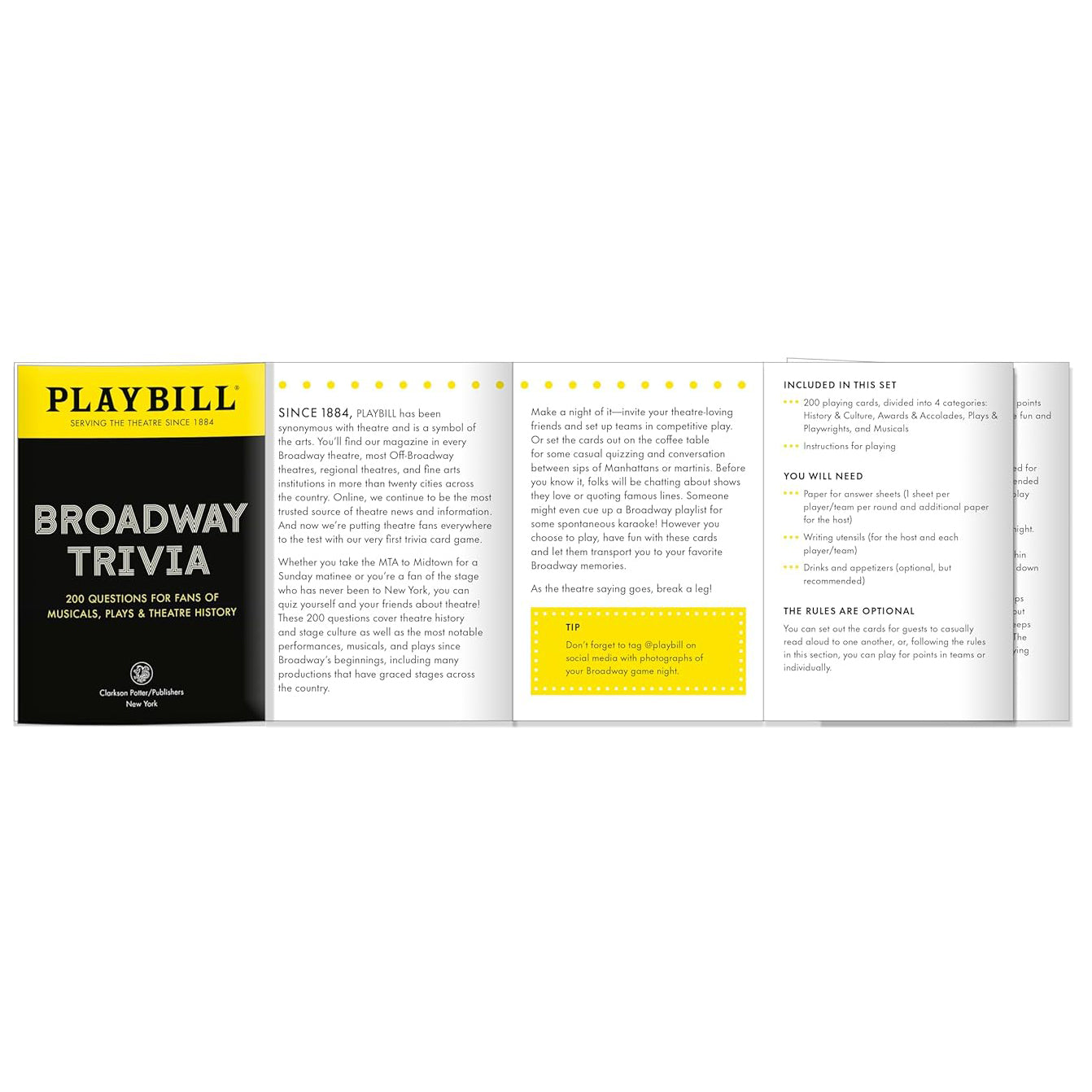 Playbill Broadway Trivia: 200 Questions for Fans of Musicals, Plays, and Theatre History