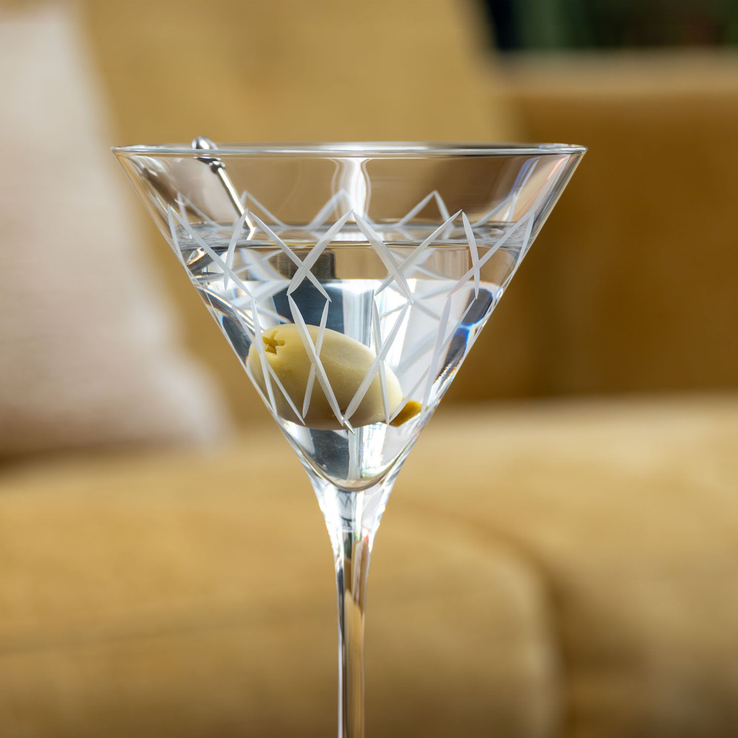 Mid-Century Modern 10oz Martini Cocktail Glass