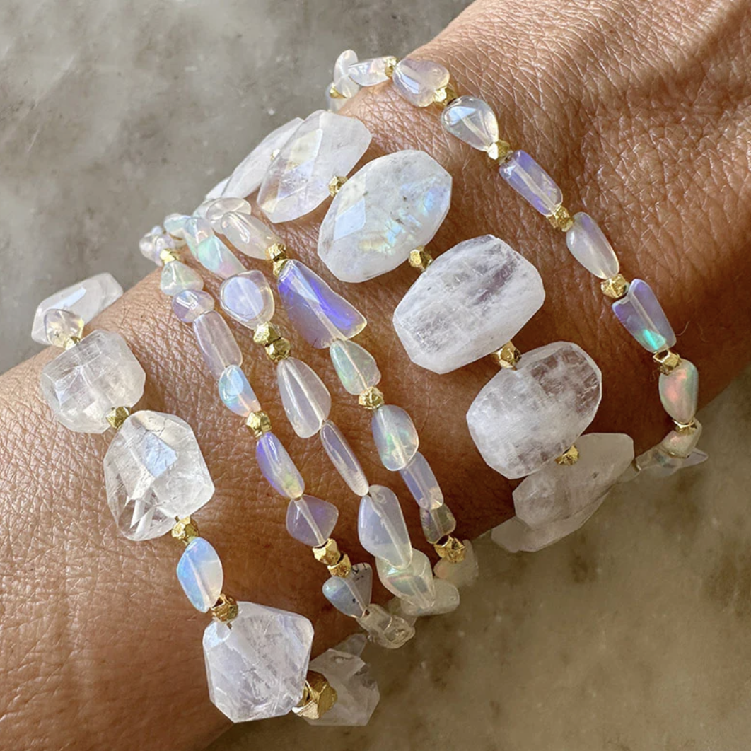 Triple Strand Australian Opal Bracelet