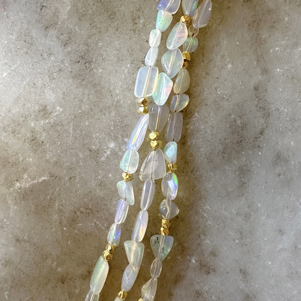 Triple Strand Australian Opal Bracelet