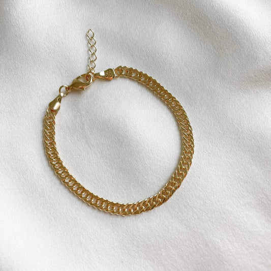 Gold Filled Curb Chain Bracelet