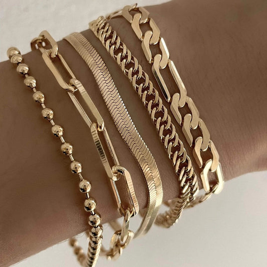 Gold Filled Curb Chain Bracelet