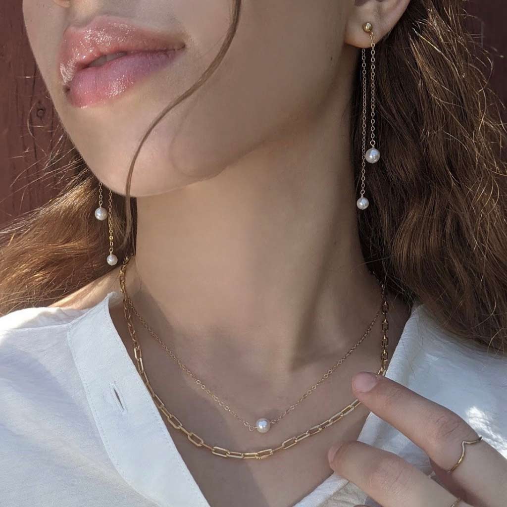 Paperclip Chain Necklace – Gold Filled