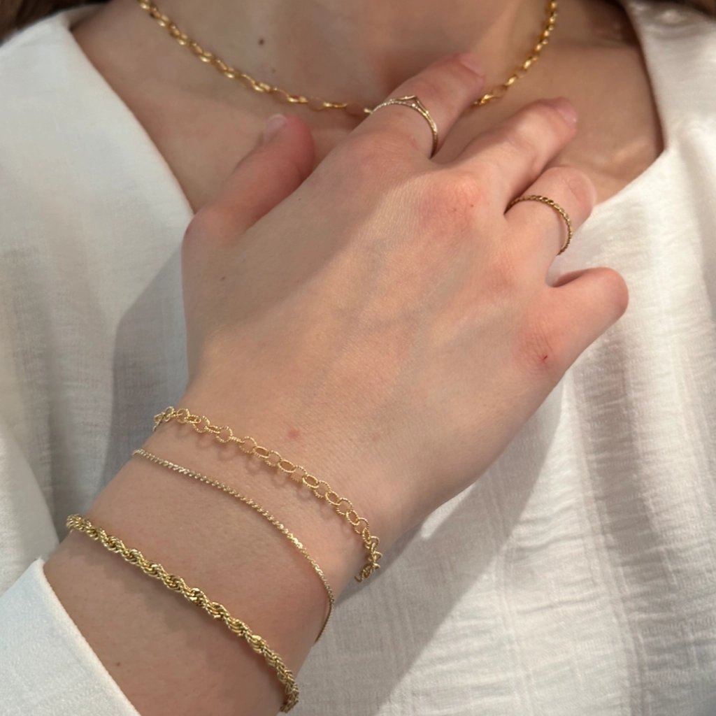 Snake Chain Bracelet – Gold Filled