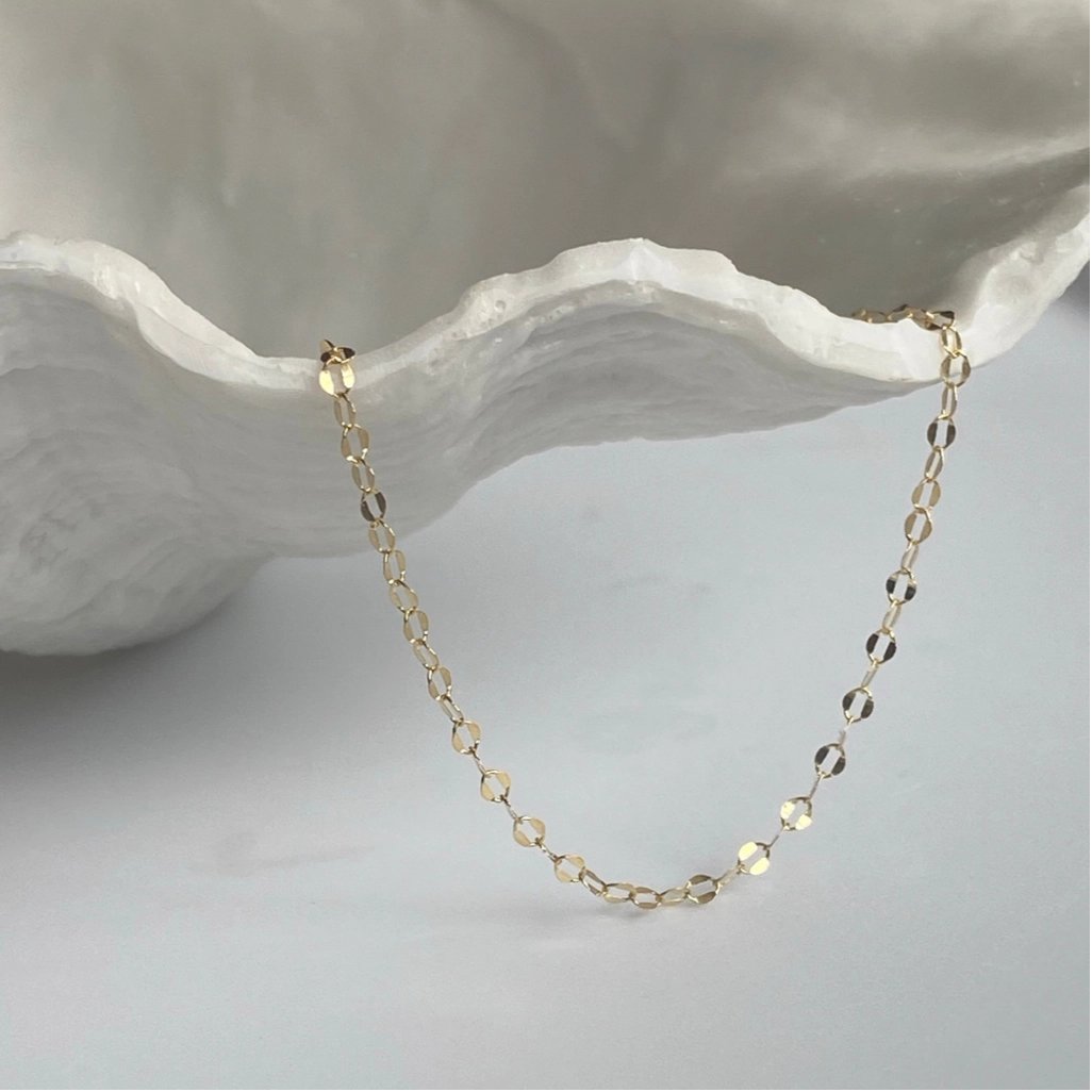 Sun Catcher Chain Necklace – Gold Filled