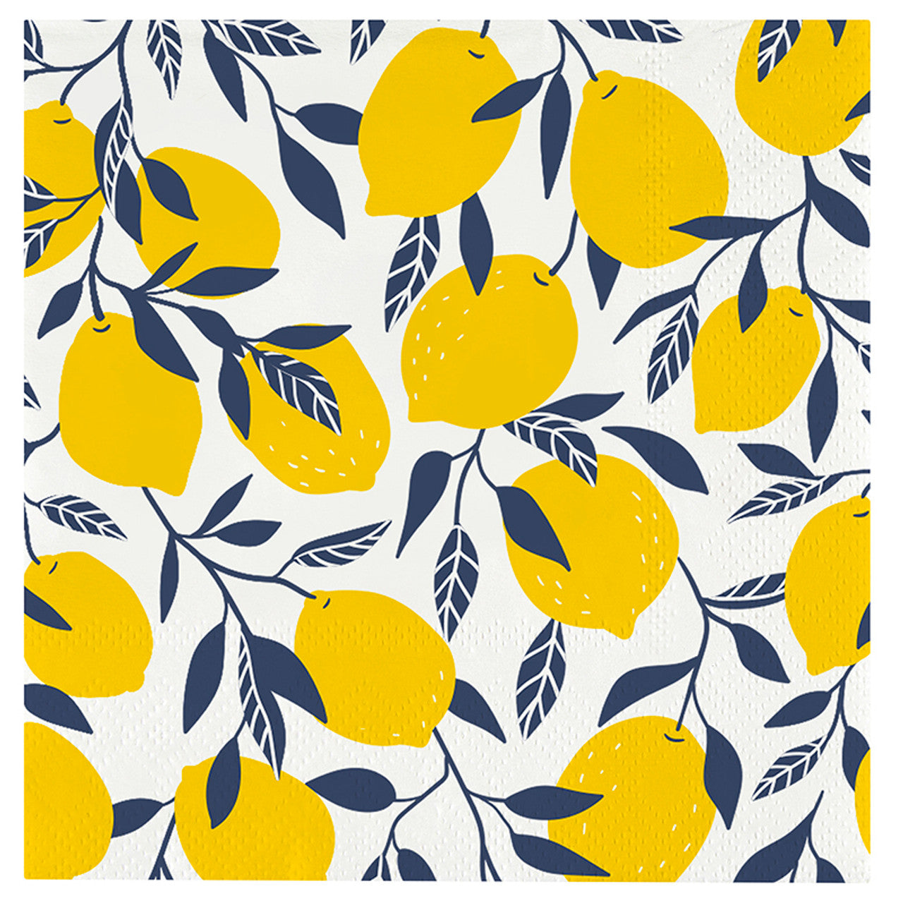Ceramic Napkin Tray + Paper Napkins – Lemons