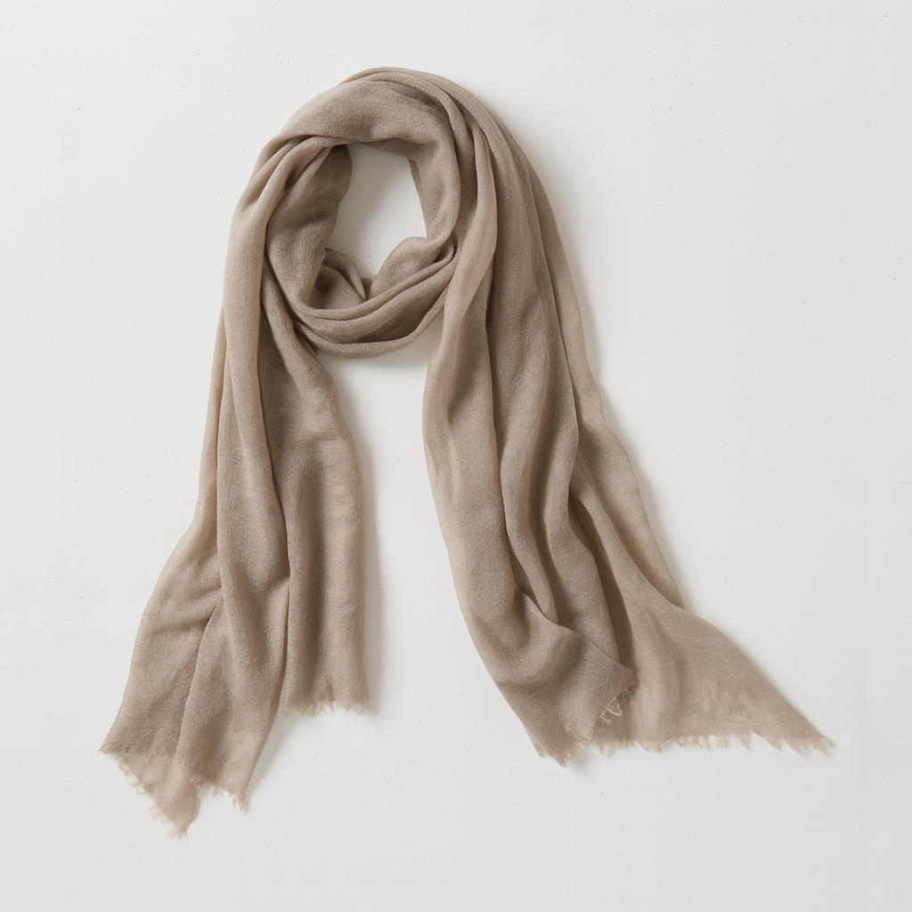 Cashmere Whisper Featherweight Scarf - Sand