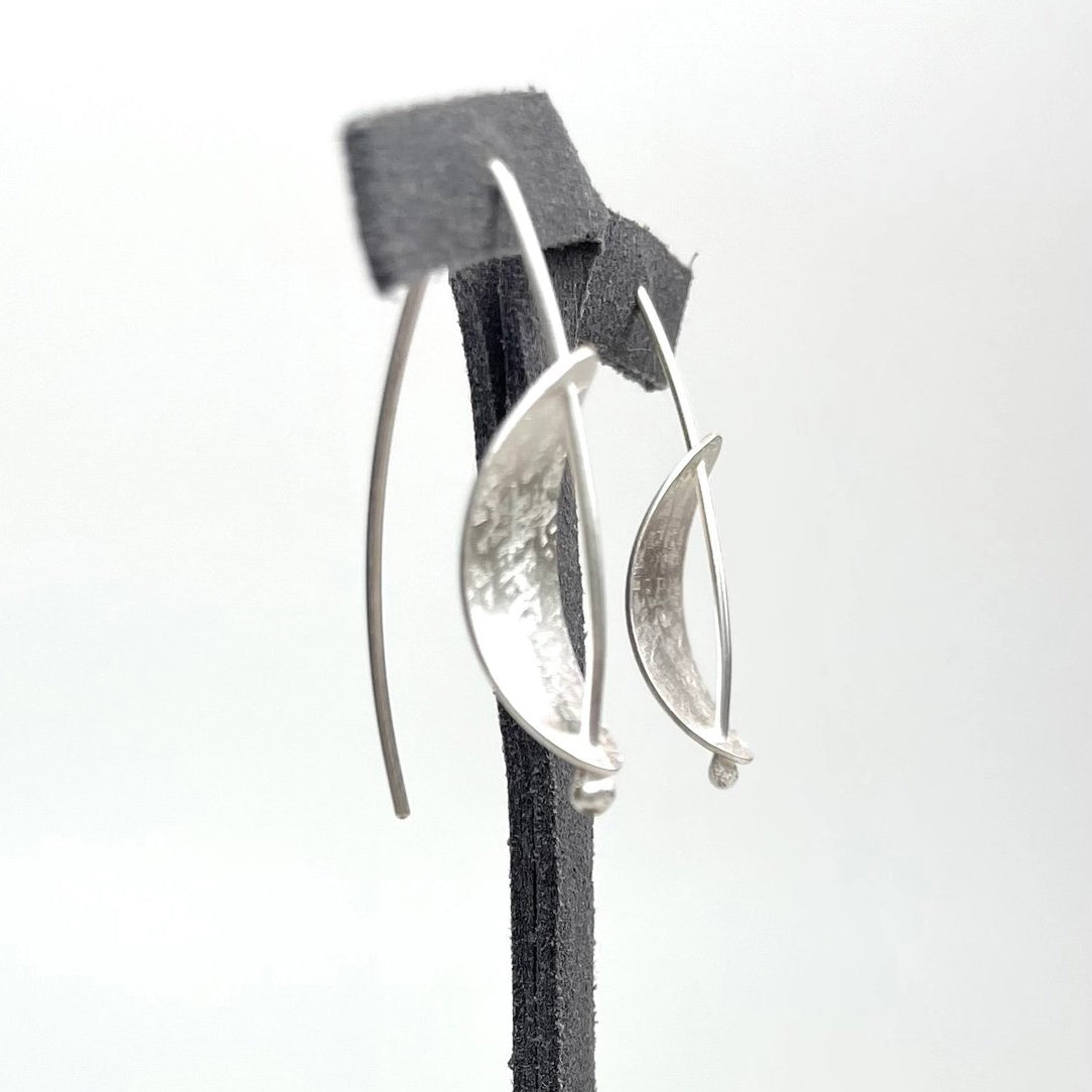 Sterling Silver Small Suspension Drop Earrings