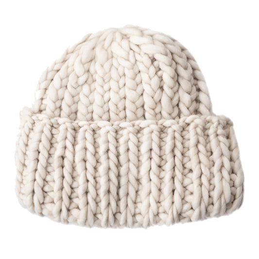 Roving Wool Beanie Hat - Fog