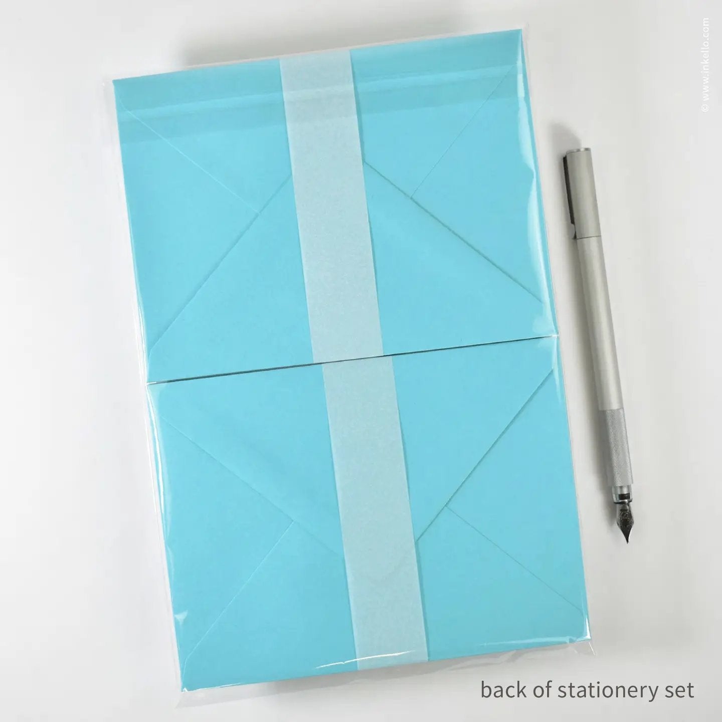 Stationery Set with Navy "Hello!" Script