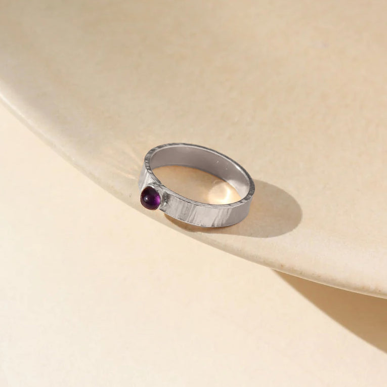 ‘Sunrise’ Gemstone Ring (select stone/material)