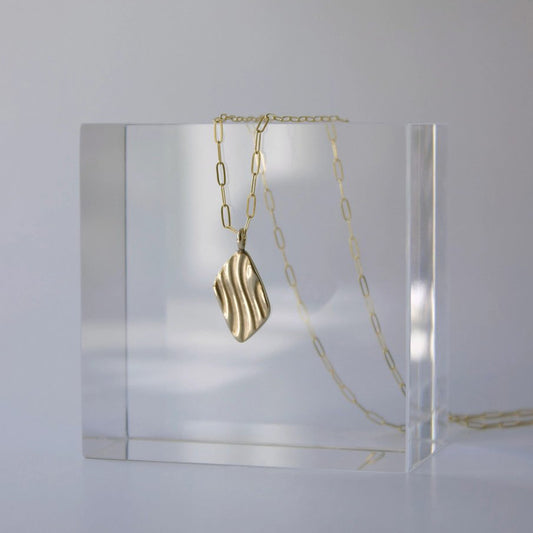 'Sway' Pendant Necklace - Bronze