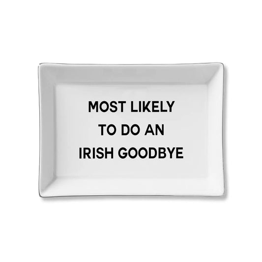 Ceramic Trinket Tray - Irish Goodbye