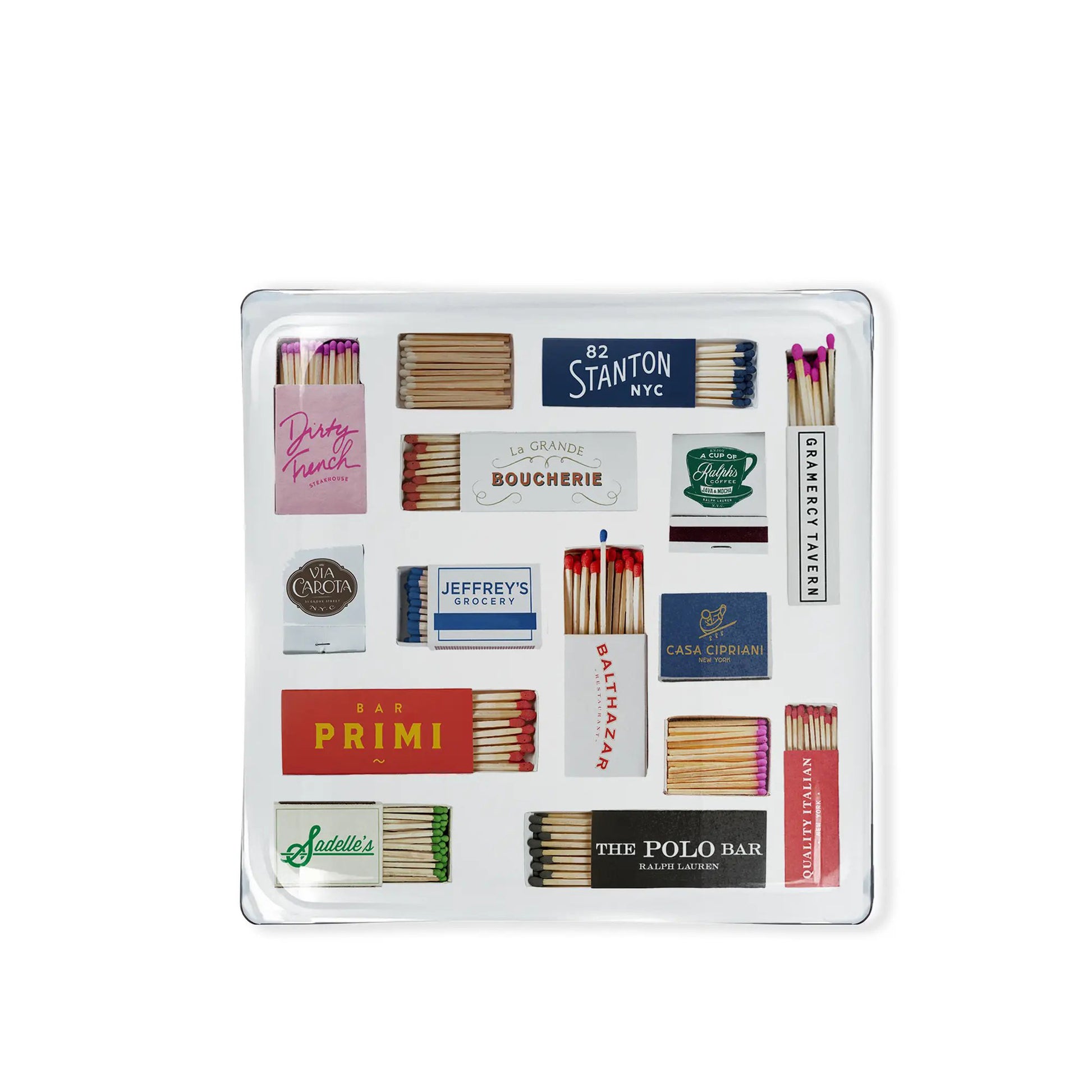Glass Trinket Tray – NYC Matches