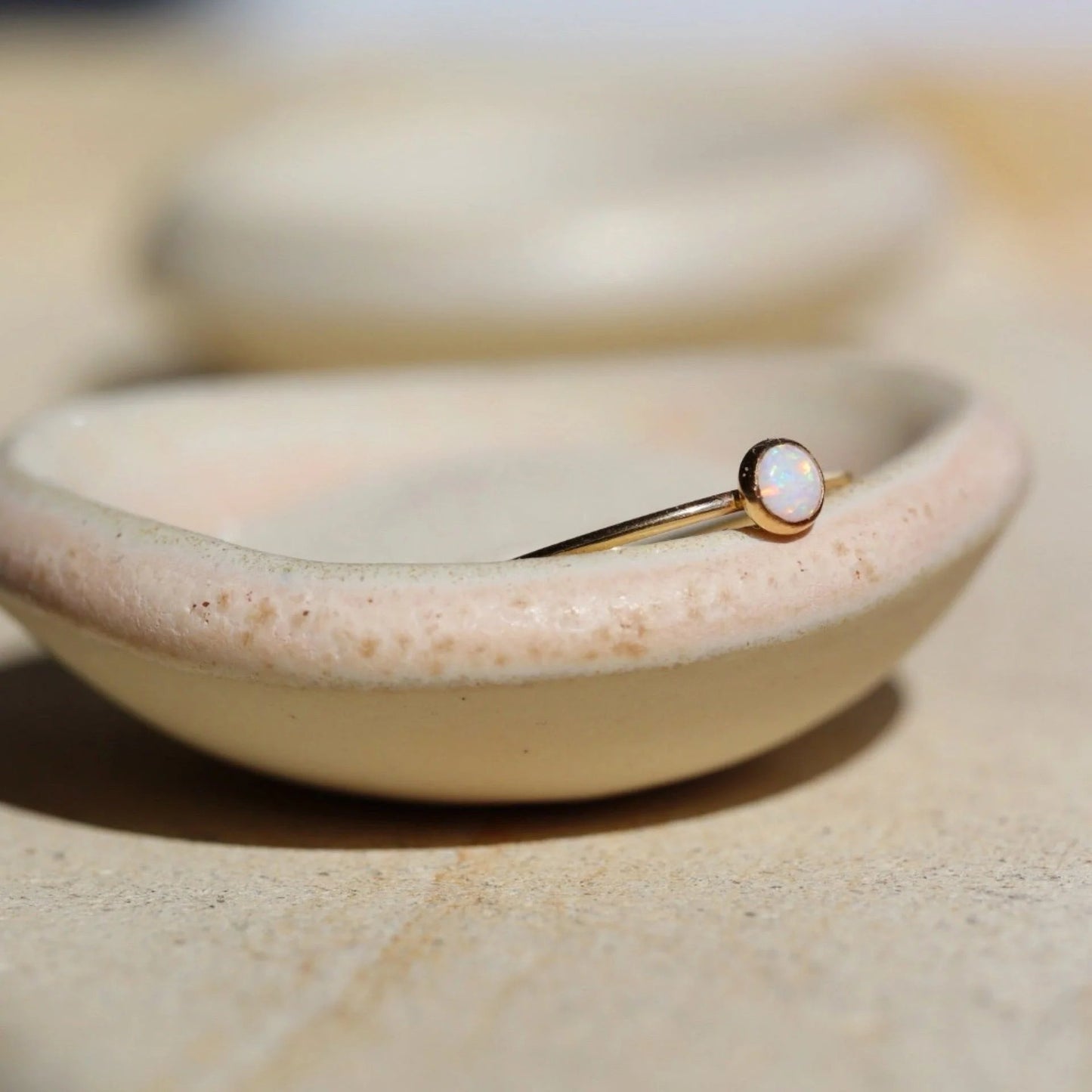Opal Stacking Ring - Gold Fill