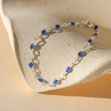 Sapphire ‘Gemlink’ Bracelet - Sterling Silver