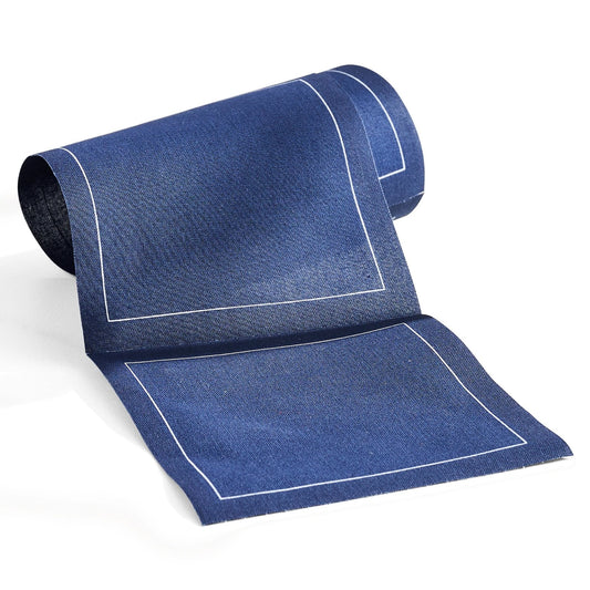 Cocktail Napkin Roll - Navy