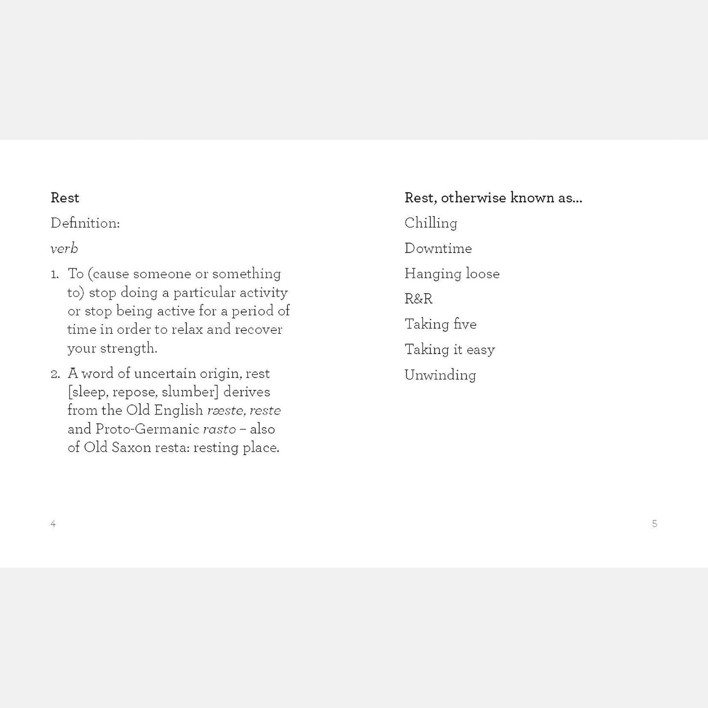 The Little Book of Rest: Take | It | Easy