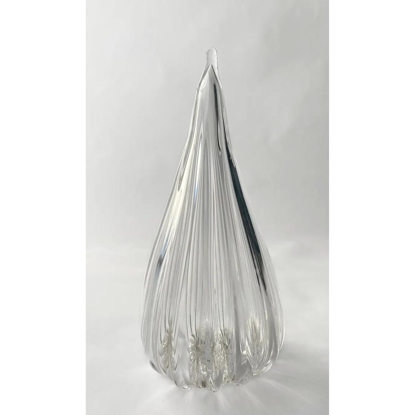 Decorative Blown Glass Twinkle Christmas Tree (select color) Clear