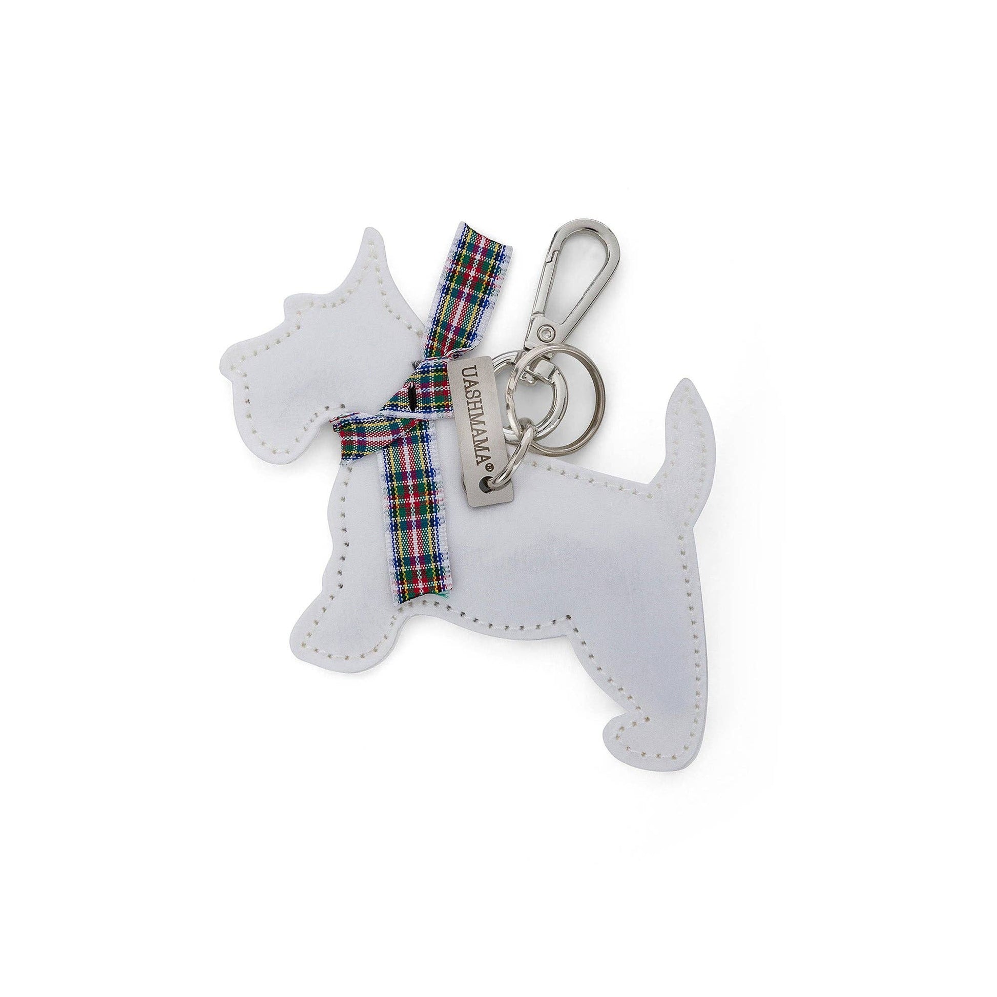 Key Ring – White Dog