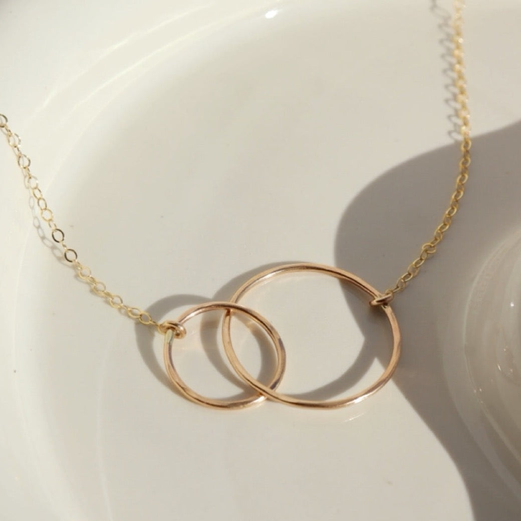 Interlocking 'Unity' Necklace - Gold Fill