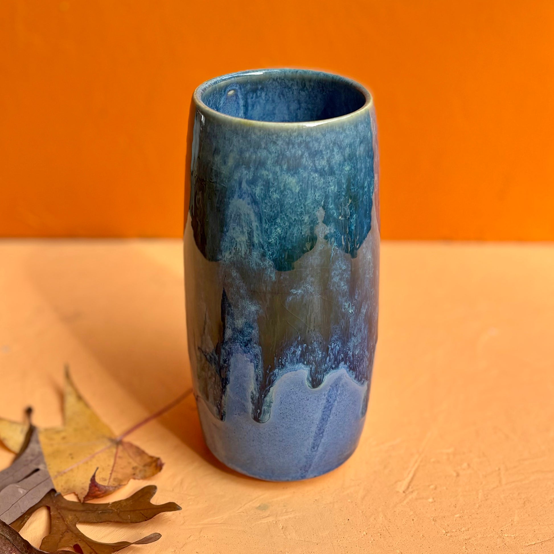 Small Porcelain Vase - Midnight Tides