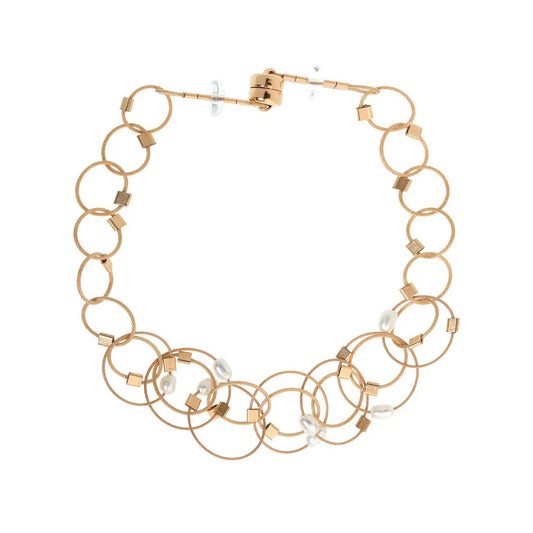 3-D Woven Cable 'Vertigo Mini' Bracelet – Pearl/Gold