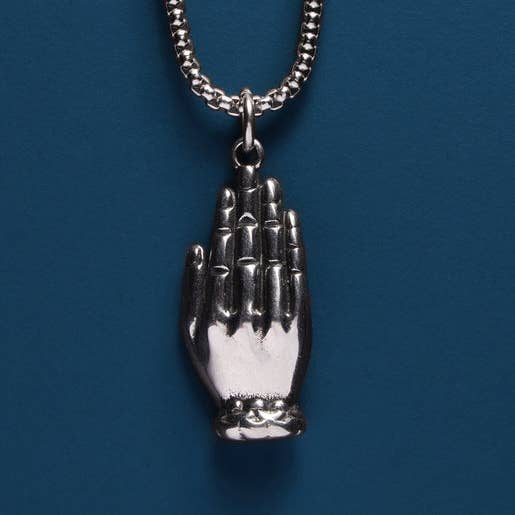 Stainless Steel Buddha Head Pendant Necklace